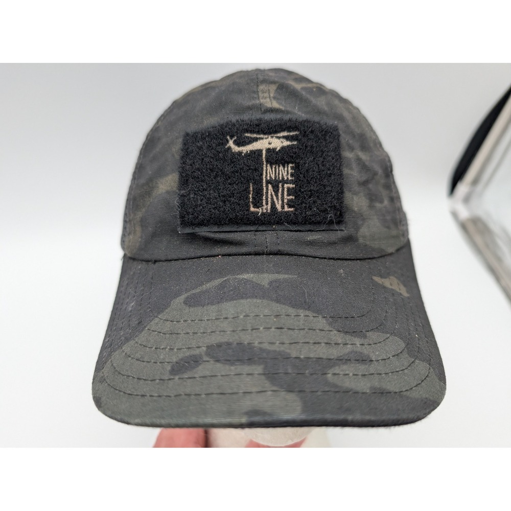 Nine Line Apparel Black Multicam Trucker Hat Mesh Back Adjustable Patch USA Made